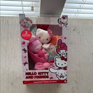 Hello Kitty and Friends Valentine's Plush Bouquet - Pink and White